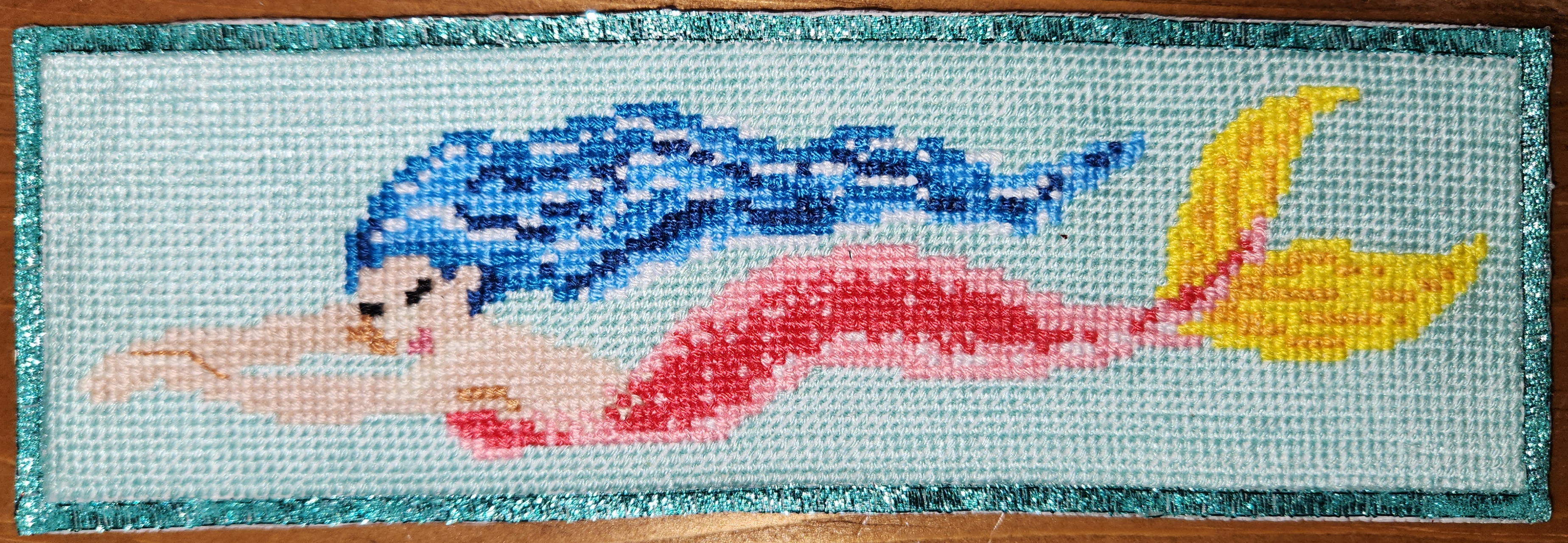 Swimming mermaid bookmark