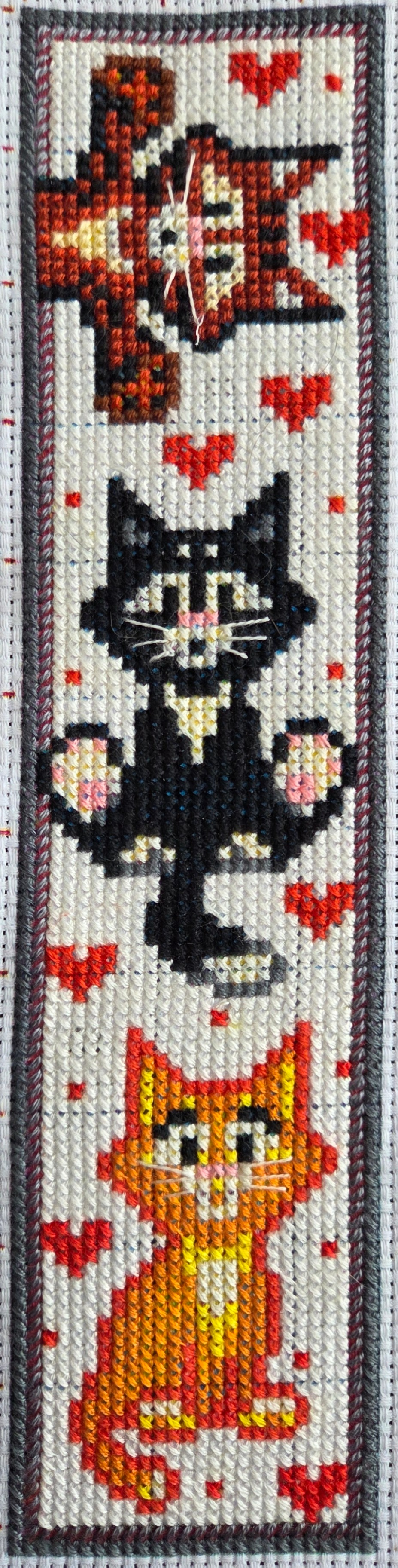 Three cats bookmark